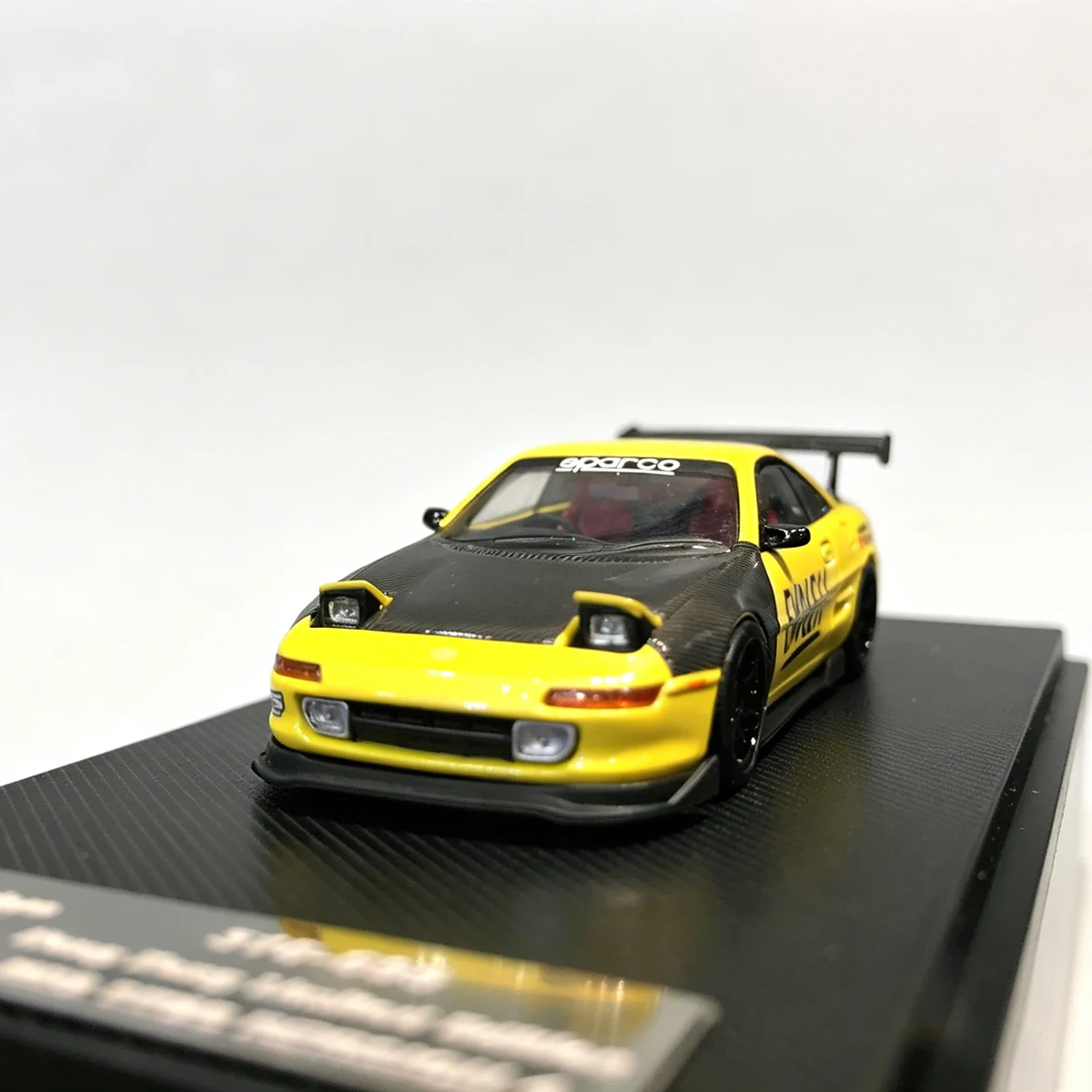 Micro Turbo 1:64 Toyota MR2 SW20 Revision 4 Classic Red White Racing Livery Diecast Model Car Item#MT6402D1 In Stock view 5
