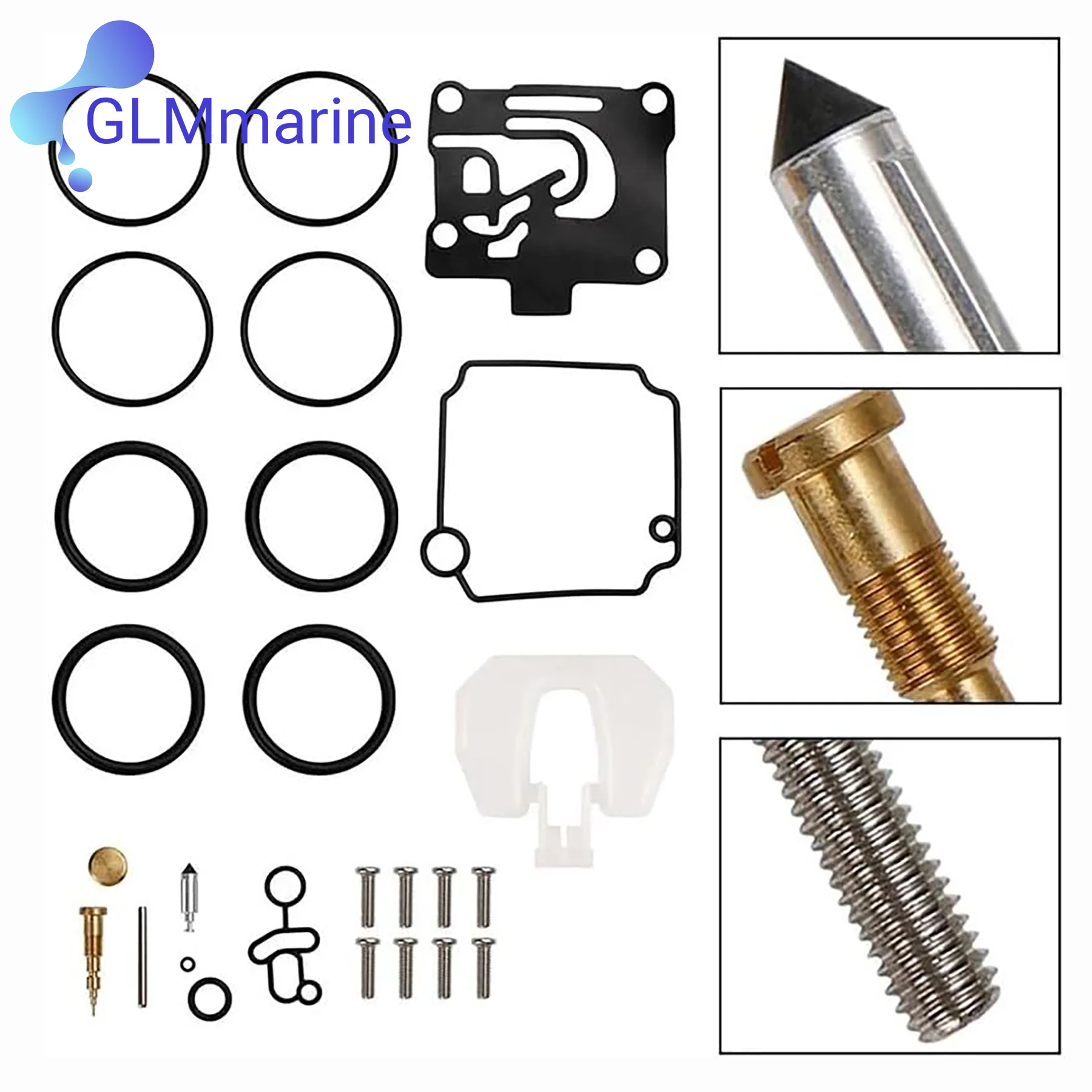 62Y-W0093 Carburetor Carb Rebuild Kit Fits Yamaha F40 F50 Outboard Engines 62Y-W0093-10 62Y-W0093-11 Repair Parts