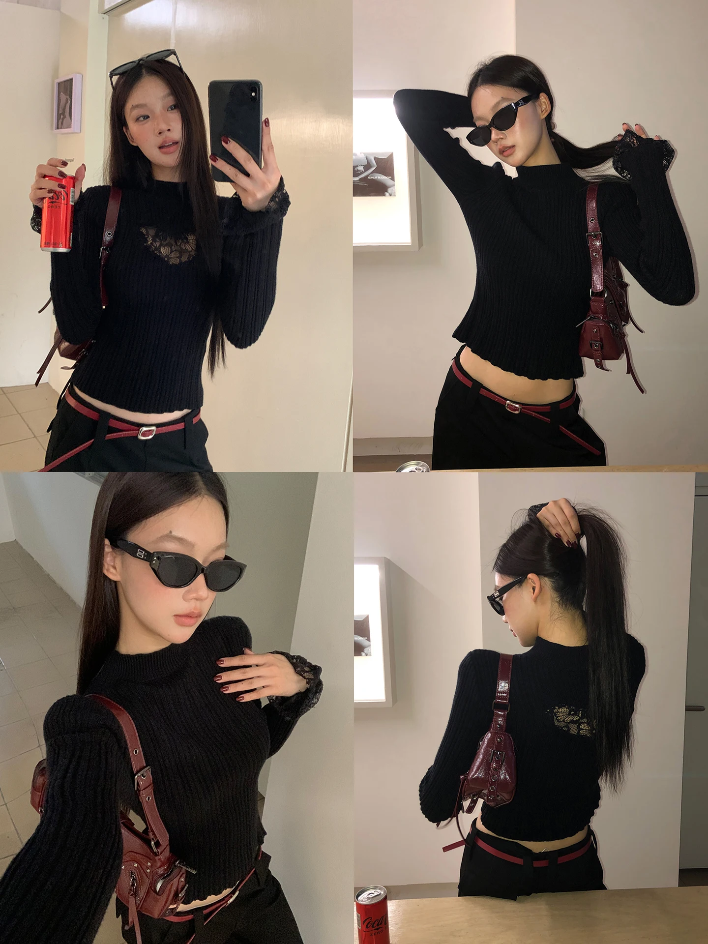 

Slim Fit Long Sve трикотаж для женщин, зимняя верхняя одежда, внутренняя одежда, элитный повседневный удобный вязаный топ