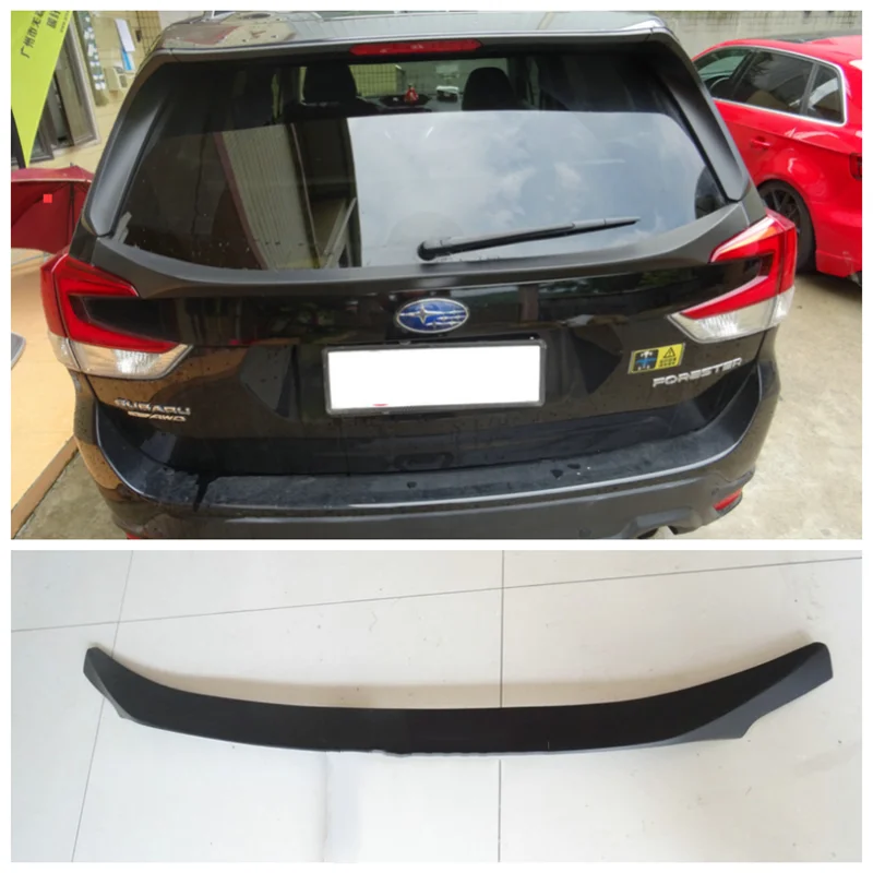 

For Subaru Forester 2019 2020 2021 2022 2023 High Quality ABS Primer & Carbon Fiber Car Rear Wing Trunk Lip Spoiler