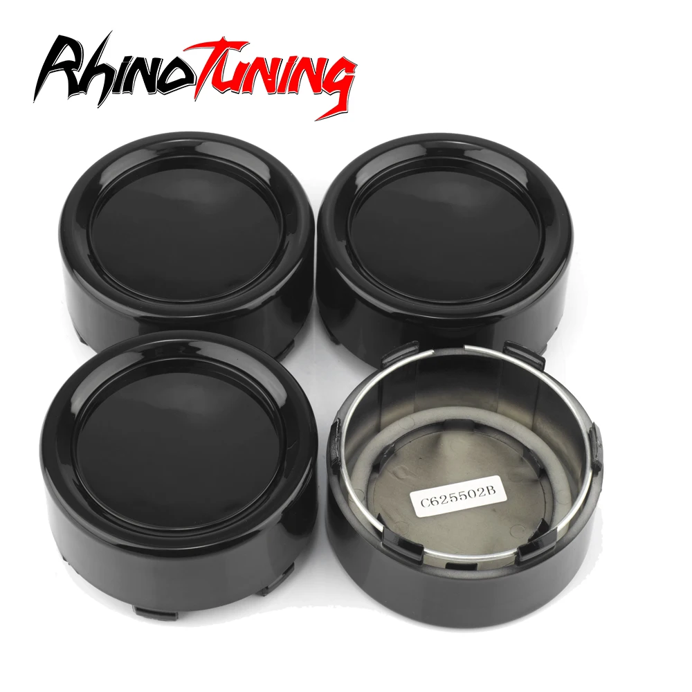 4pcs OD 86mm/ 3.39in ID 83.5mm/ 3.2in Car Wheel HupCap For Rim Refits Dust Black 6 Clip Auto Center Hub Cover ABS Plastic