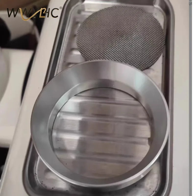 Suitable for Bean Grinder with Magnetic Anti-fly Fan Group Coffee Machine Handle 51/53/58 Mm Powder Ring Cloth Ring Anti-spill