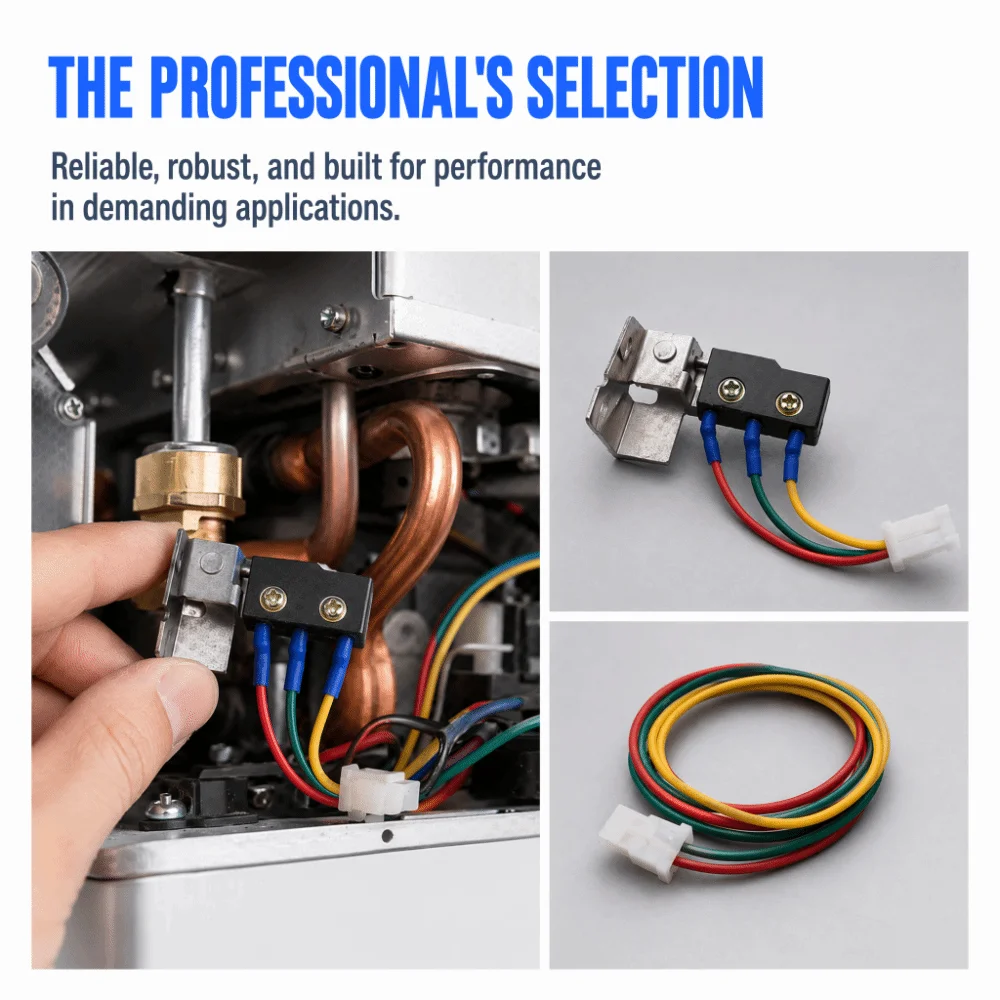 With Bracket Micro Switch With Bracket Black Accessories Water Valve Switch Iron+Plastic Limit Control Gas Water Heater Switch