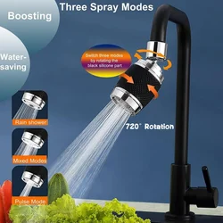 New Kitchen Sink Filter Faucet Aerator 3 Mode Adjustable Tap Extender Spray Head Water Purifier Splashproof Kitchen Faucet Spout