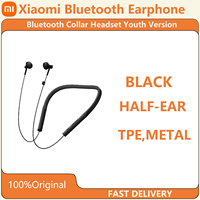 Original Xiaomi Bluetooth Collar Headset Youth Edition Collar Semi-in-Ear Phone kit Long Endurance Sports Wireless Headphones