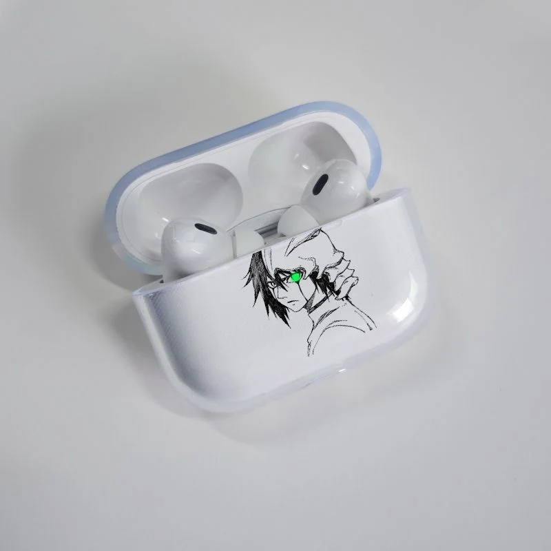 Anime Ulquiorra Cifer Transparent TPU Case for Airpods Pro 2 1 3 Soft Silicone Cover Air Pods4 1/2/3Earphone Cover