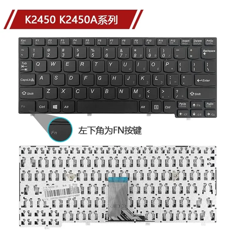 Keyboard for Lenovo K20-80 K20-30 35 K20-70 75 K20-40 45 K2450 K21-80