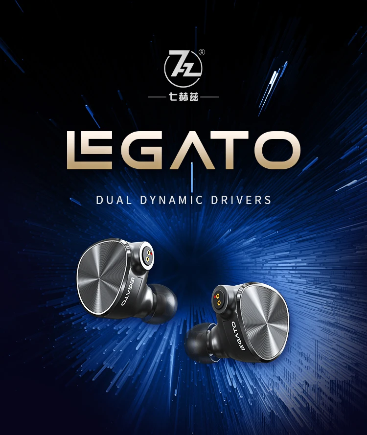 7Hz Legato 2DD HiFi In-Ear-Monitor Dual Dynamische Treiber Kopfhörer IEM mit Abnehmbare OCC 0,78mm 2Pin Kabel pre-auftrag 7-10 Tage – Detail 1
