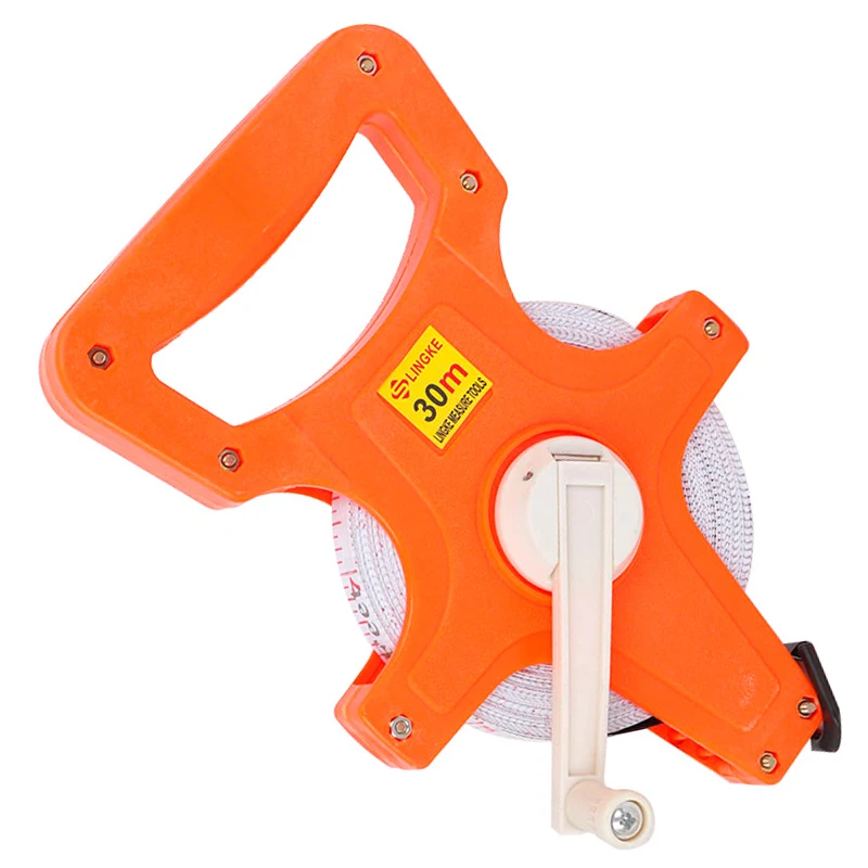 

30/50/100 м ручная рулетка из стекловолокна, высокоточная износостойкая выдвижная линейка, измерительные инструменты для деревообработки