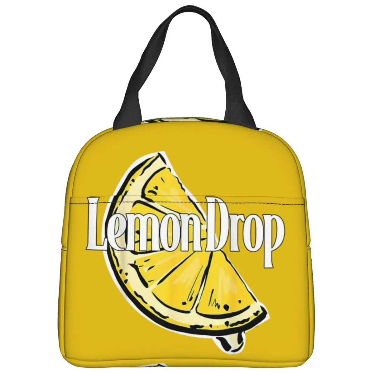 

Lemon Drop Music Lunch Bag ATEEZS Kawaii Ланч-бокс для унисекс, офисная портативная сумка-холодильник на молнии, сумка-холодильник с принтом Оксфорд, сумки для еды