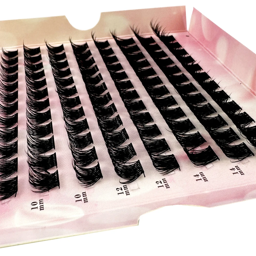 NEW Natural Soft Segmented False Bundles Eyelashes DIY Individual Clusters Lash Extensions Faux Mink Fake Bunches Lashes