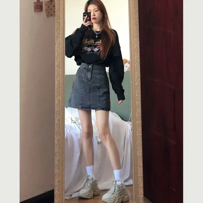 Saias femininas de lã verificadas plissadas uma linha saia para senhora do escritório workwear estilo britânico preppy estudante calor todos os jogos clássico