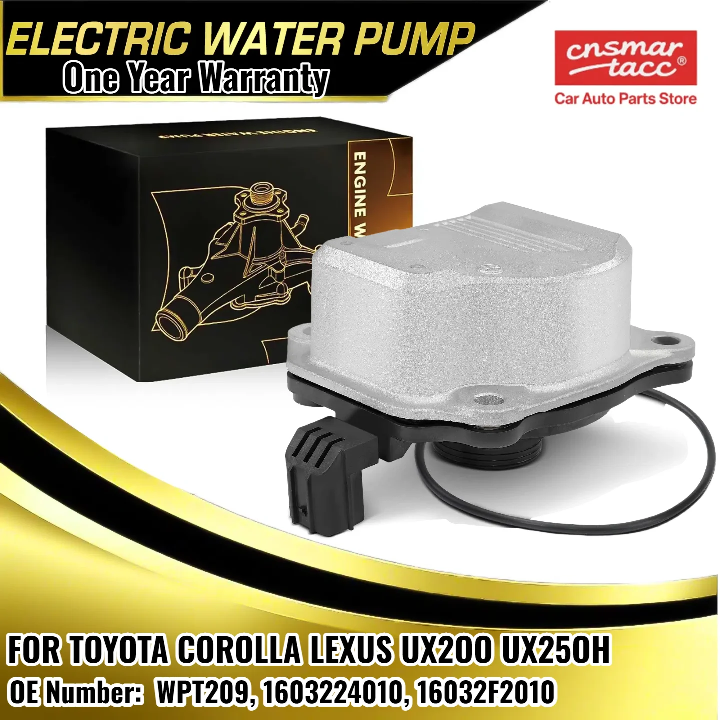 

Электрический водяной насос для Toyota Corolla Lexus UX200 UX250h 2019-2022 1603224010, 16032F2010 WPT209