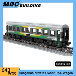 MOC City High-Tech Transport Vehicle Hungarian Private Train Model Building Blocks DIY Assembly Bricks Creative Toys Xmas Gifts