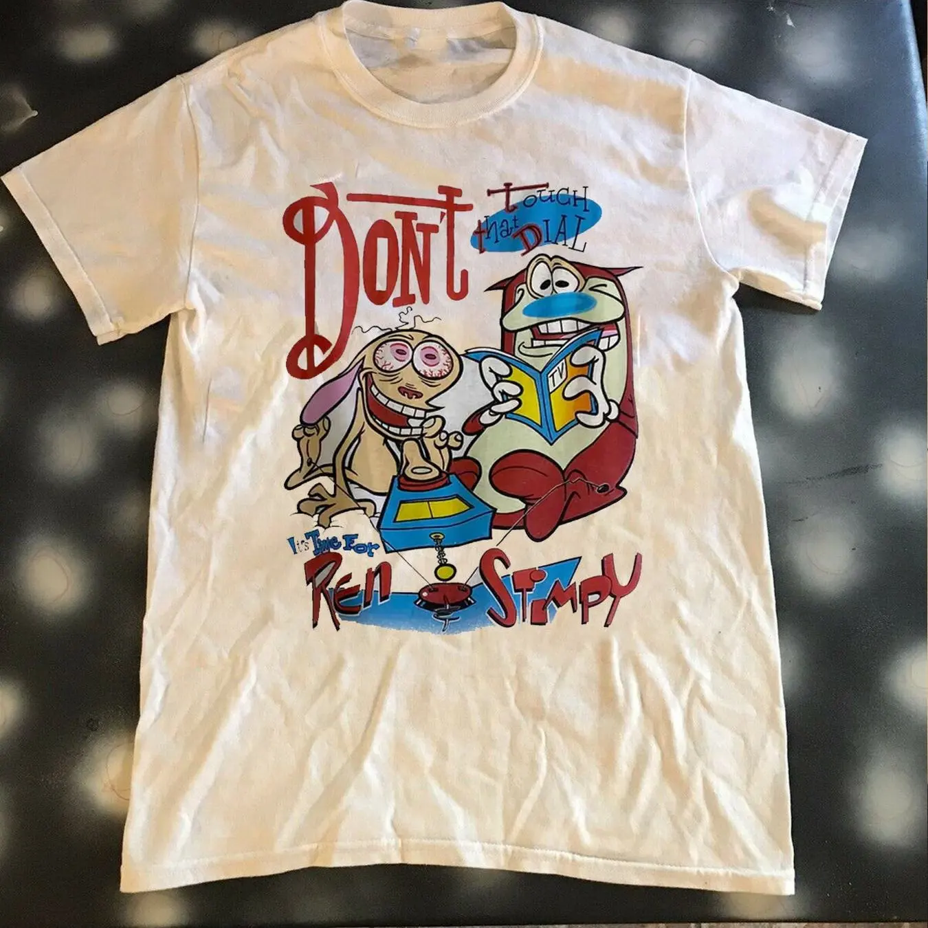 Ren & Stimpy Cartoon Graphic T-Shirt, Unisex Soft T-Shirt with Ren & Stimpy Characters and the 