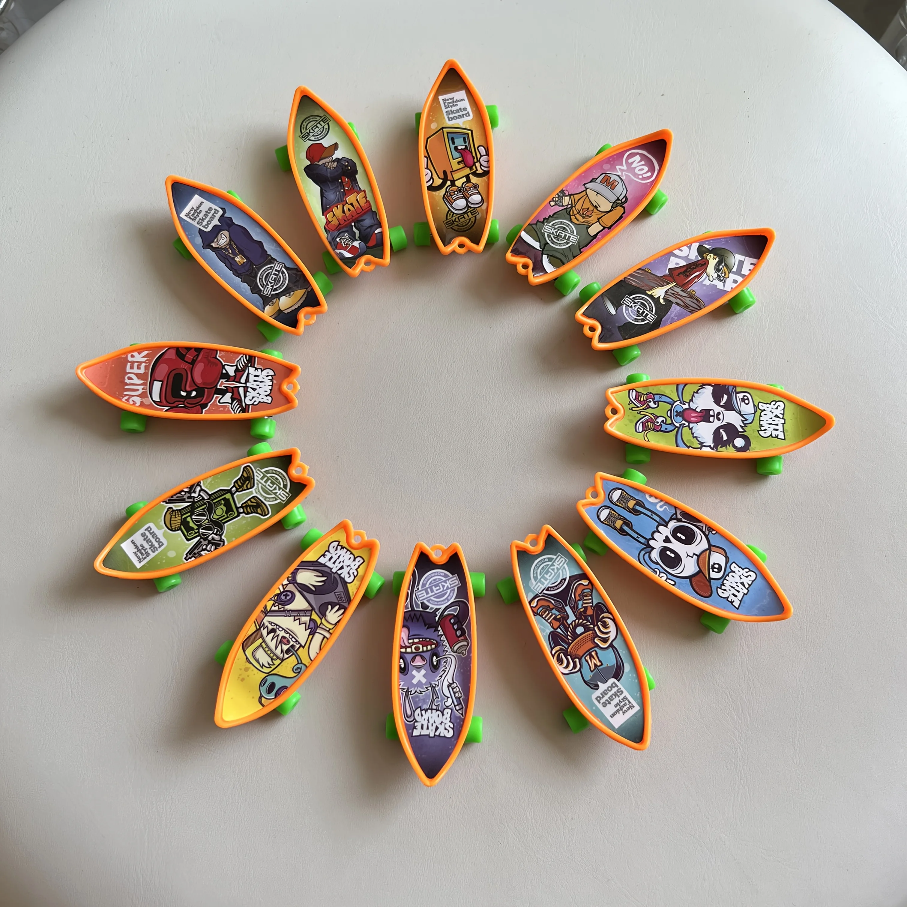 12PCS Finger Skateboard Toy, a Fun And Creative Way to Play with Your Fingers. It'S Designed for Desktop Decoration