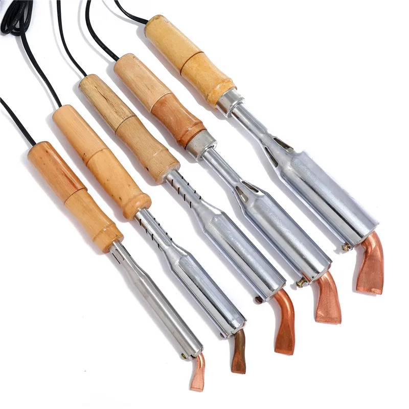 50W 75W 150W 200W 300W Electric Soldering Iron Solder Welding Chisel Tip Wood Handle Home Tool Soldering