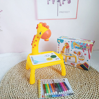 Children led projector drawing table toy painting set table educational board learning tools painting toys for children