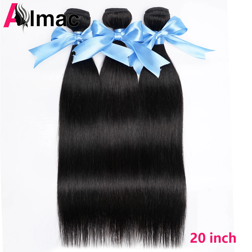 

12A Прямые 100% пучки человеческих волос Наращивание волос Индийские волосы Remy Virgin 3 пучка Натуральные черные необработанные пучки волос