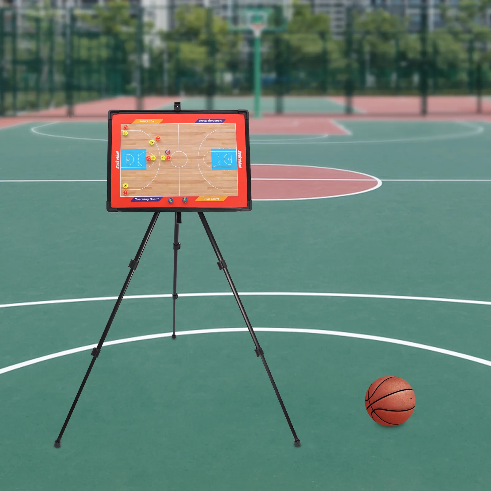 バスケットボールコーチングボードコーチクリップボード戦術磁気ボードキットポータブル