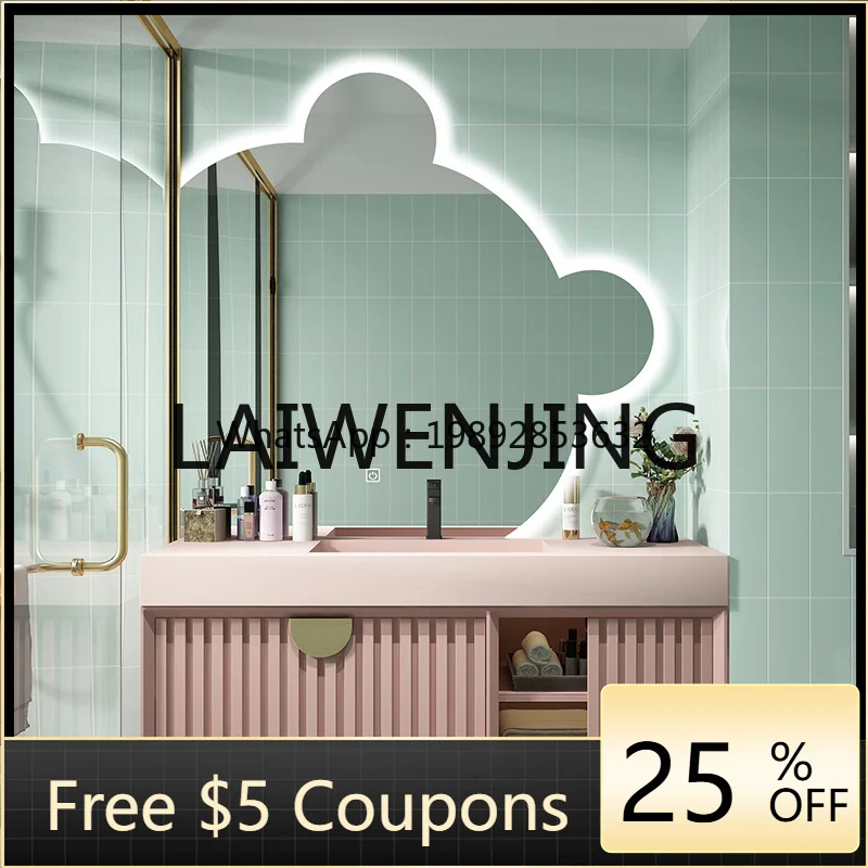 

YS6 Summer Garden/Pink Bathroom Cabinet Combination Whole Washbin Washstand