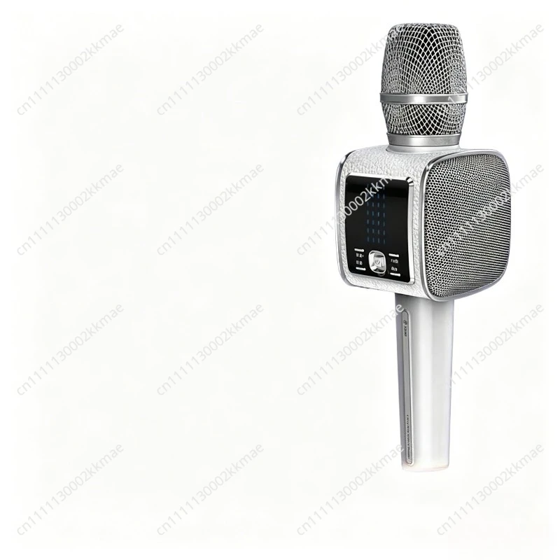 Wireless Karaoke Microphone Speaker, Smart Bluetooth Home KTV System with Built-in Sound Card, Portable Singing Machine