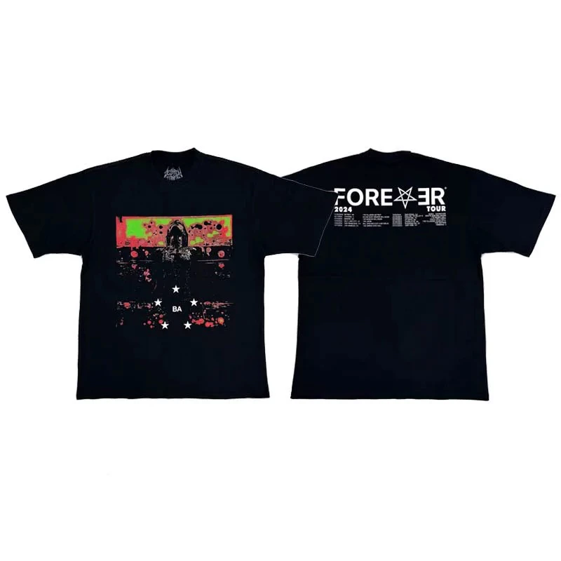 Love Lasts Forever Tour Short Sleeve T-Shirt Cotton Loose Fit Youthful Summer Casual round Neck Tee for All Gender