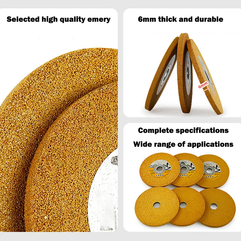 100mm Grinding Wheel Blade 50/100/200#  Knife Scissors Sharpening Stone Metal Polishing Block Grinder Rotating Tools Accessories