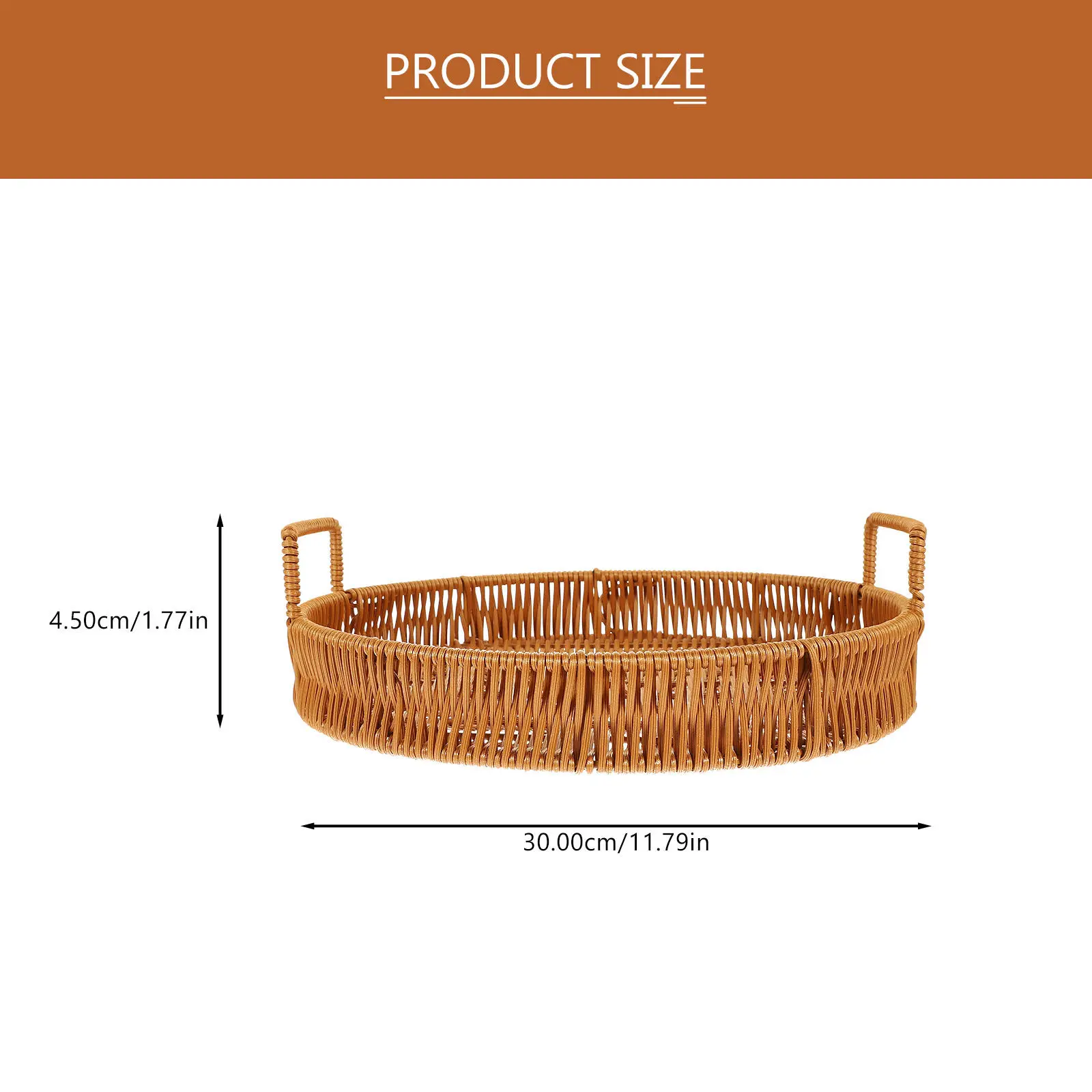 Storage Organizer Basket Woven Halloween Christmas Basket Food Storage Bread Serving Basket Bread Storage Basket Imitation
