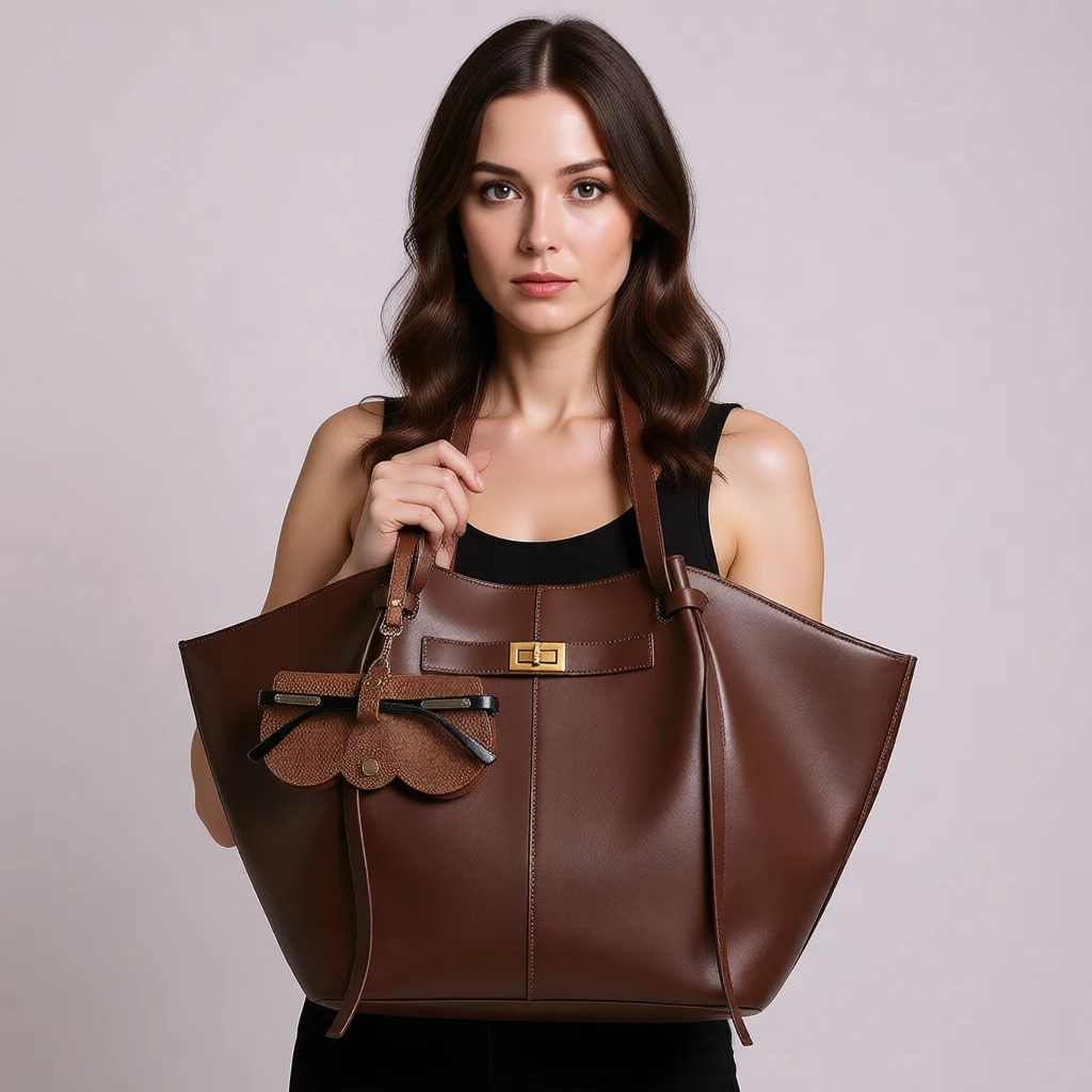 

Branded Designer Shoulder Tote Bags For Women Soft PU Leather Big Capacity Shopper Tote Underarm 2025 Luxury Designer Handbags