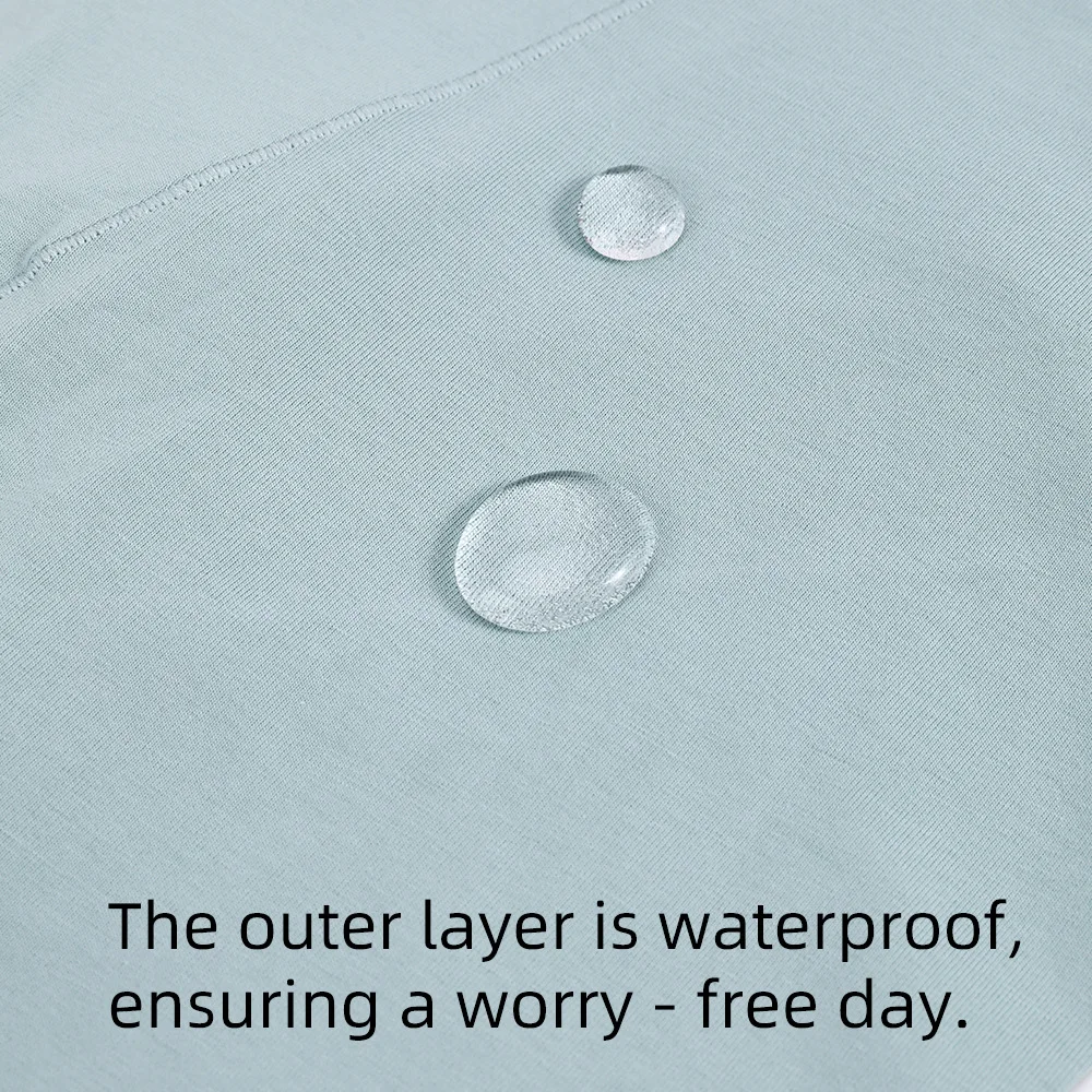 ملابس داخلية فسيولوجية للنساء، ملابس داخلية مانعة للتسرب، ملابس داخلية نسائية من القطن الخالص، سراويل فسيولوجية مقاس كبير #4