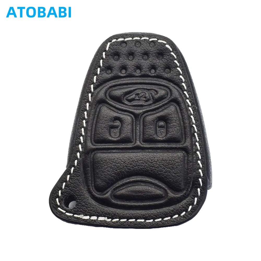

ATOBABI Leather Car Key Cover Bag For Jeep Grand Cherokee Liberty Chrysler Pacifica Sebring 300C Aspen 200 Remote Fob Shell Case