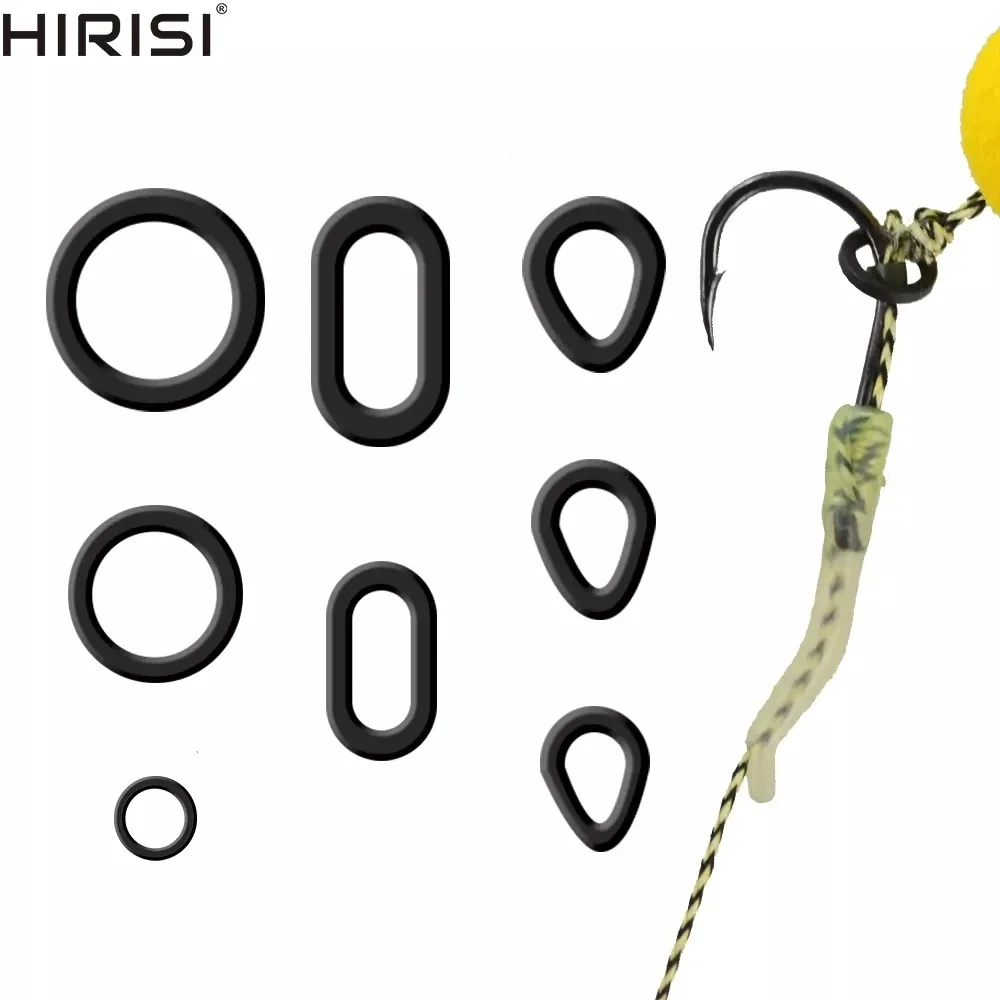 

60pcs Carp Fishing Boilie Bait Rings for Hair Rigs Pop Ups Boilies Hookbait Hair Rig Ring Method Feeder Carp Fishing Accessories