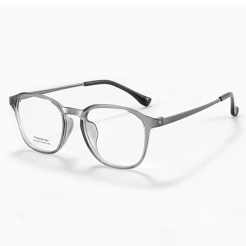 KJDCHD TR90 مع إطار نظارات بصرية من التيتانيوم مع عدسات وصفة قصر النظر مد البصر رؤية المسافة نظارات طبية صحيحة #5