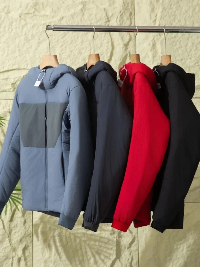 

Waterproof Cotton Jaet Hooded Casual Thi Outdoor Men's Winter Warm Coat Youth Trend Stand Fit Regular Length