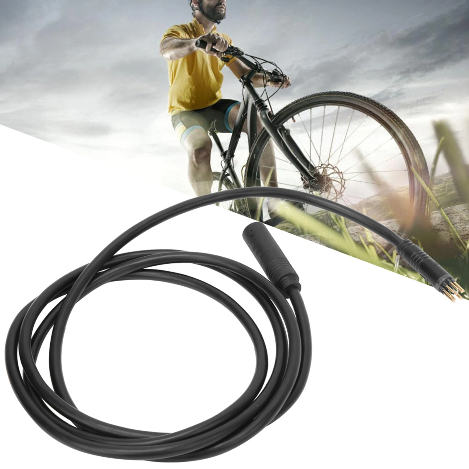 Electric Bike Motor Cable 9 Pin Wheel Motor Extension Cable for Electric Bike Female to Male Wire E Bike Accessory