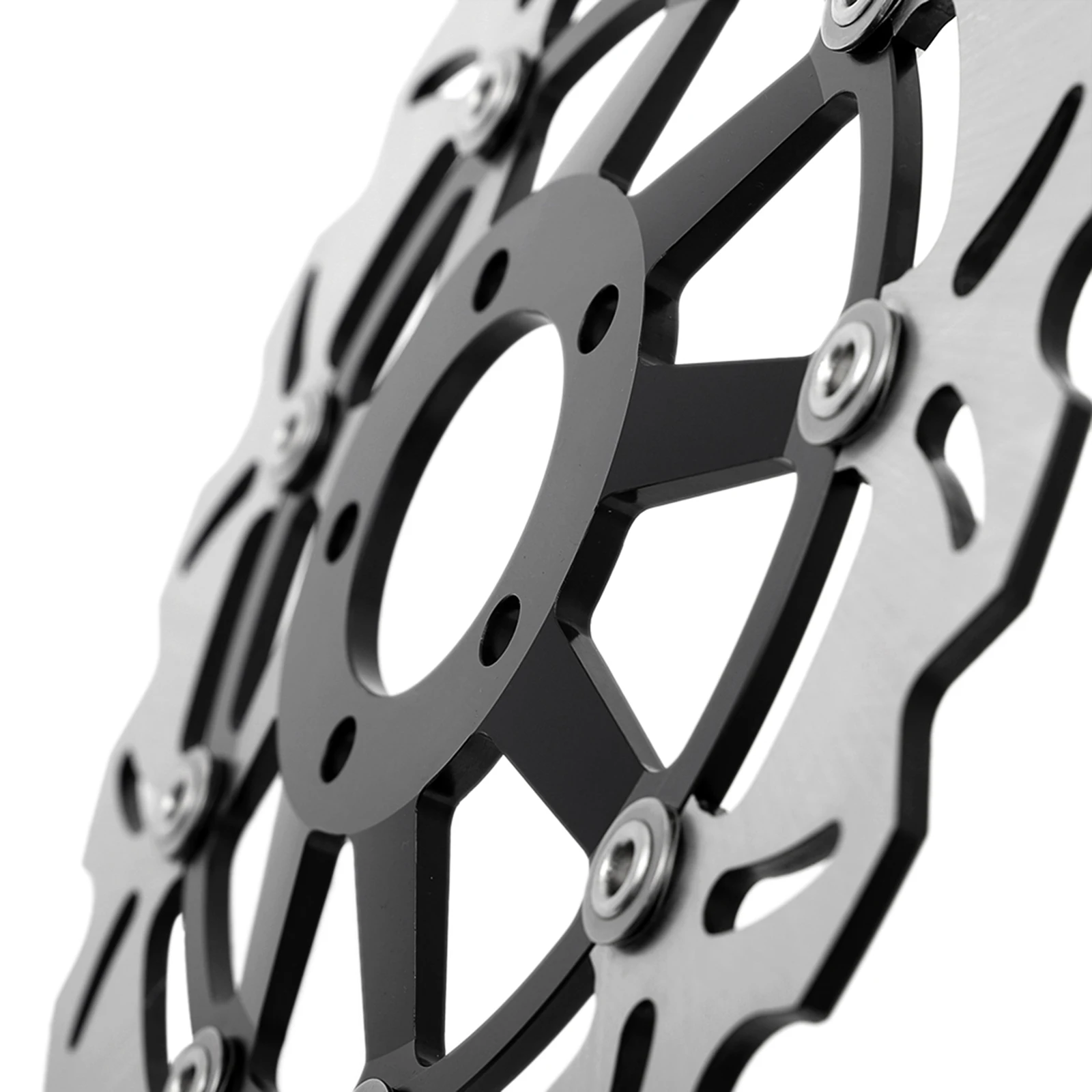 BIKINGBOY Front Brake Discs Rotors Disks + Pads For Kawasaki Ninja ZX12R ZX-12R 00 01 02 03 04 05 06 07 ZX 1200 Stainless Steel view 6