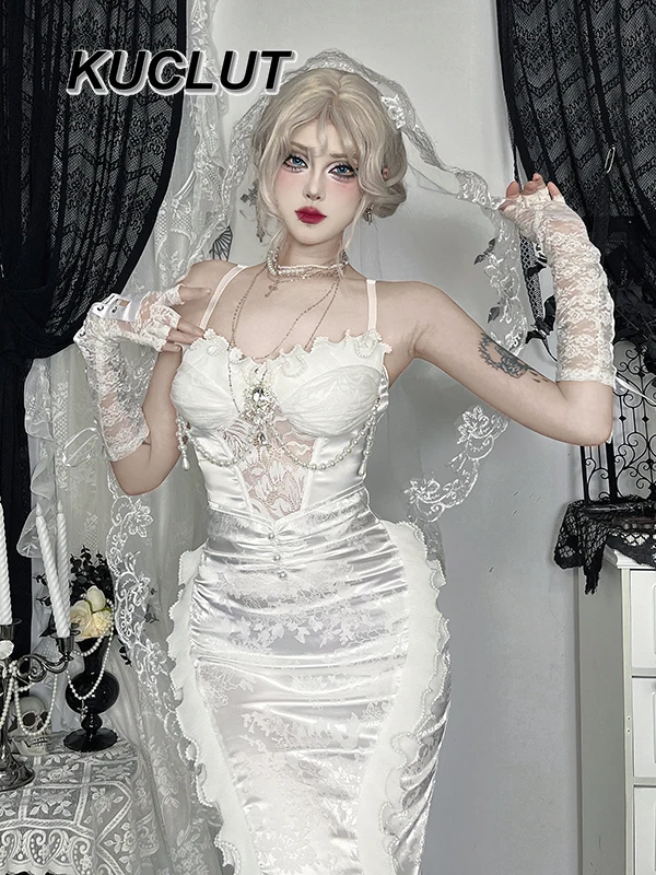 Conjunto de falda y Top Y2k, disfraz de Cosplay con tirantes de encaje, estilo callejero, elegante, Vintage, conjuntos de dos piezas de verano, trajes para mujer