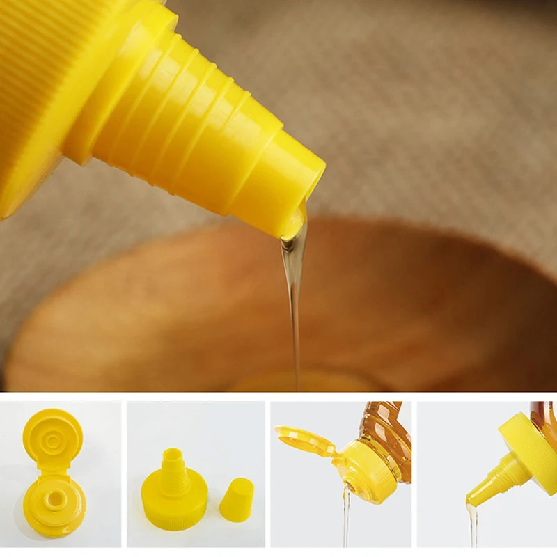 290ml Plastic Squeeze Bottle Tomato Jam Salad Seasoning Syrup Bottle Oyster Sauce Caster Honey Jar with Sharp Spout