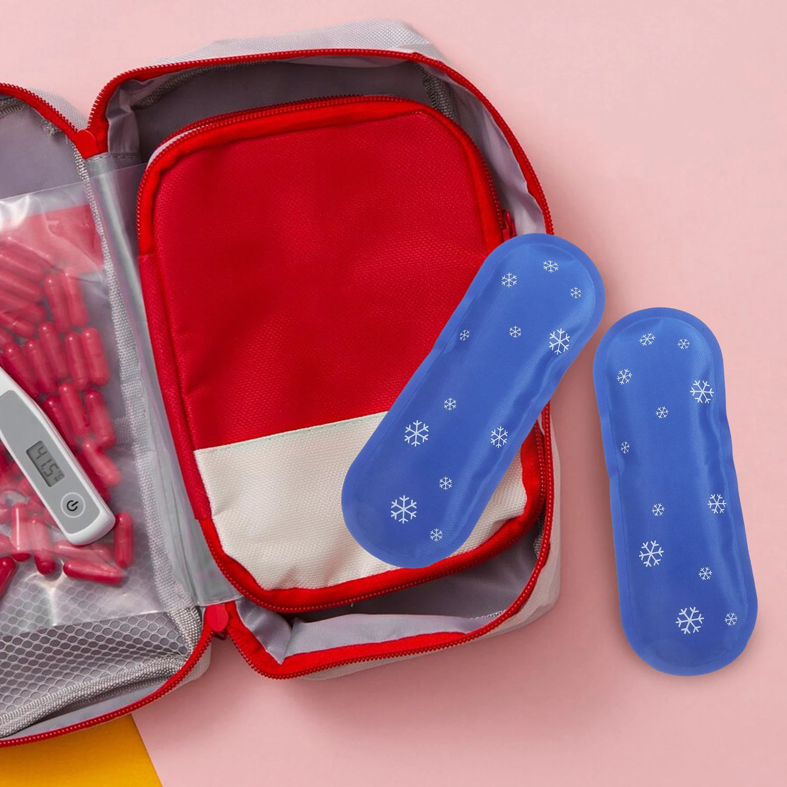 

2pcs Insulin Refrigerated Ice Packs Cold Storage Blue 75g Portable Reusable Health Monitoring Accessories Medication Travel Case