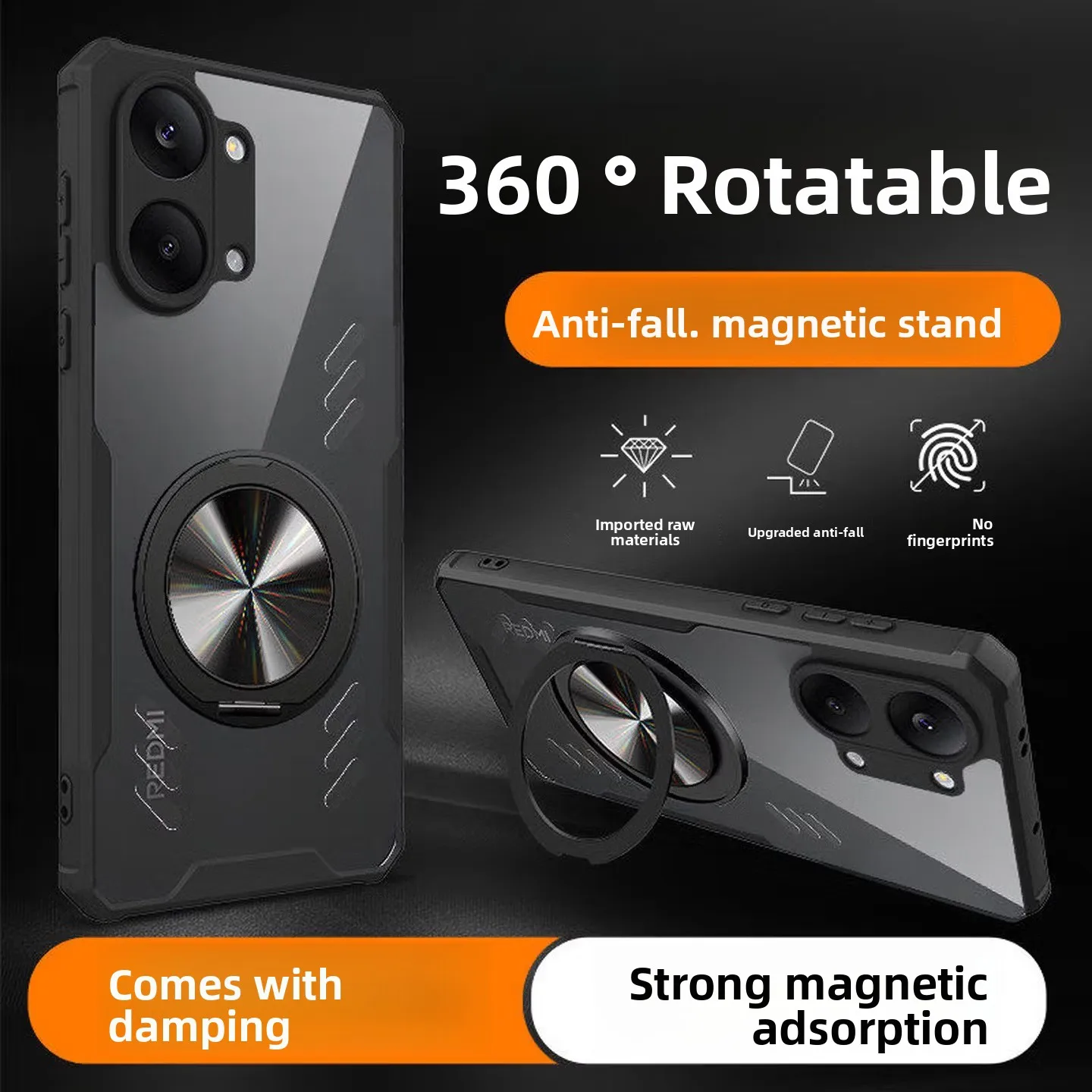 For POCO X8 Pro Max Case Luxury Magnetic 360%Rotating Stand 