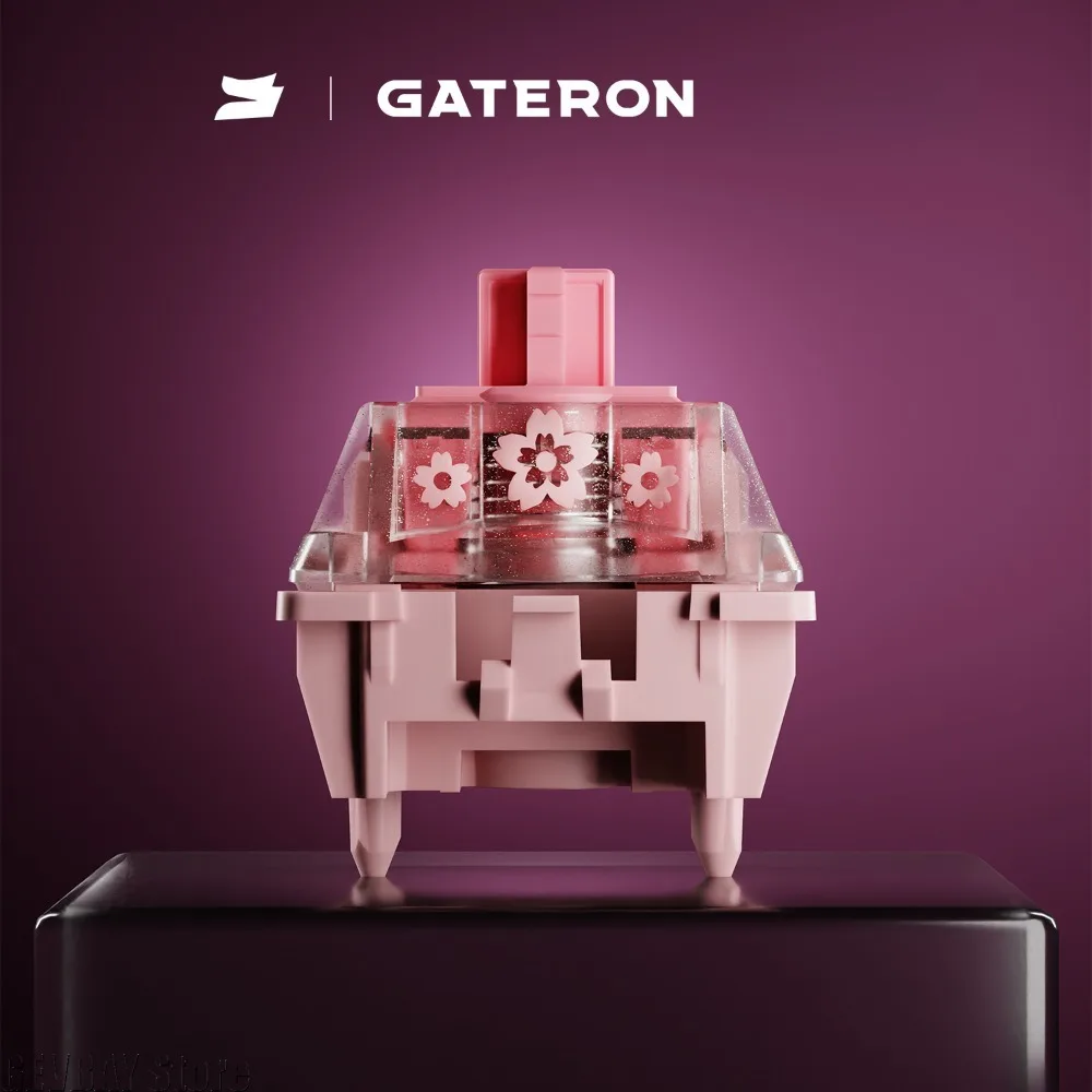 Gateron Sakura Magnetic Switch Custom Linear Switch 33g Trigger HiFi Ergonomic Esports Gaming Mechanical Keyboard Accessories