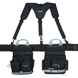 MELOTOUGH Electrician's Tool Belt with Sling Tool Pouch Sling Tool Belt Set Heavy Duty Hanging Tool Pouch
