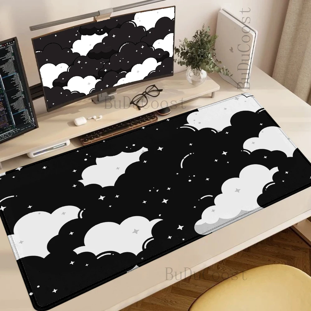 

Cute Cloud Large Mouse Pad Blue Gaming Mousepad Gamer Keyboard Mouse Mat Carpet Anti-Slip Laptop rubber Table Desk Mat Mouse Pad