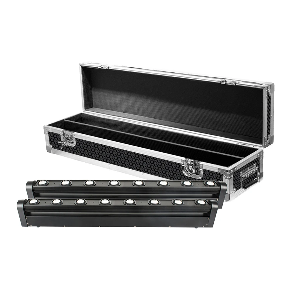SHEHDS 8x12W RGBW Multicolor LED Bar Beam Moving Head Light With Flight Case Fast Shipping For DJ's Sets Venue Strong Daylight