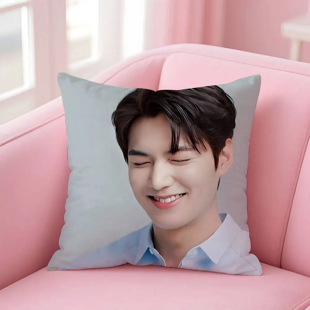 Kpop Lee Junho كيس وسادة مكافحة الغبار المخدة غير مرئية سستة حريري قصير أفخم غطاء وسادة أريكة #6