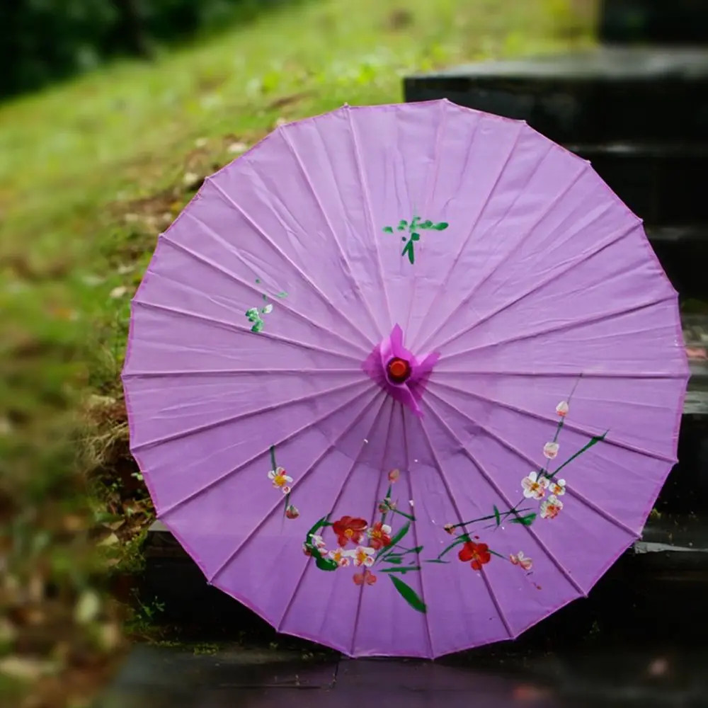 Chinese Antique Style Oiled Paper Umbrella 10 Colors Costumes Photography Umbrella Kids Decorative Umbrella Dance Performance