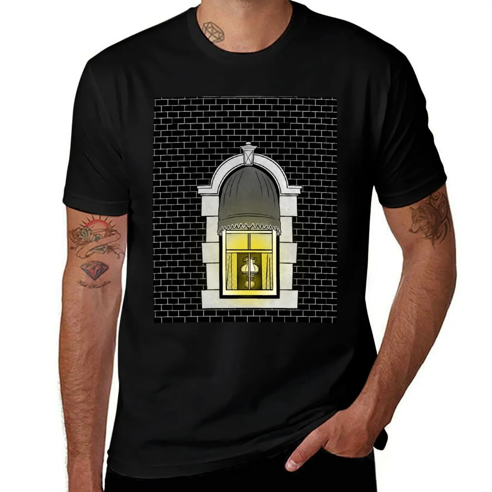 Walt’s Window T-Shirt Relaxed Fit Casual Short Sleeve Top T-Shirt