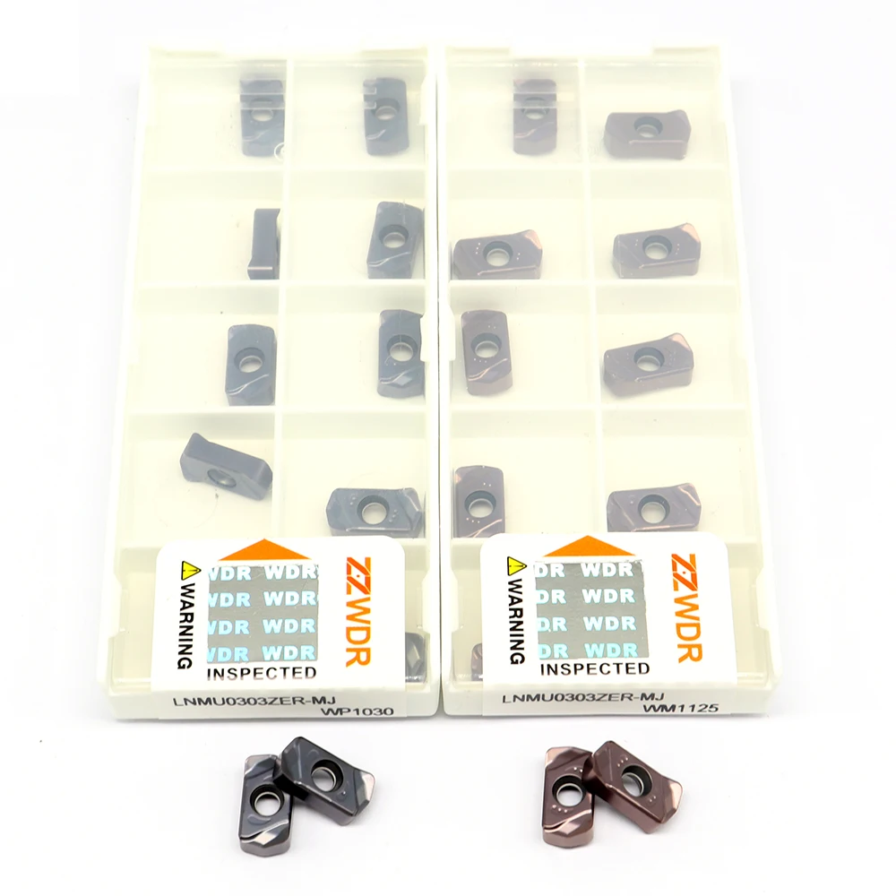 Imagem -02 - Máquina Cnc Indexable Fresadora Ferramenta Carbide Insert Torno Turning Plate Fast Feed Lnmu0303zer mj 1125 1030