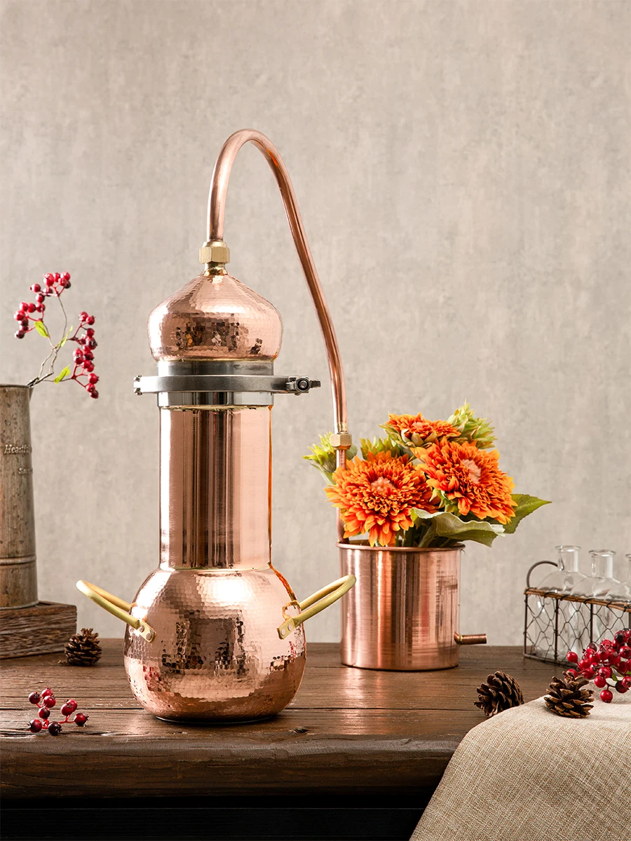 Copper distiller Flower hydrosol machine Handmade copper distillation pot Household small essential oil distillation equipment